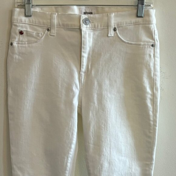 NWT Hudson Nico Super Skinny White Ankle Jeans Size 28 Stretch Denim - Picture 3 of 8
